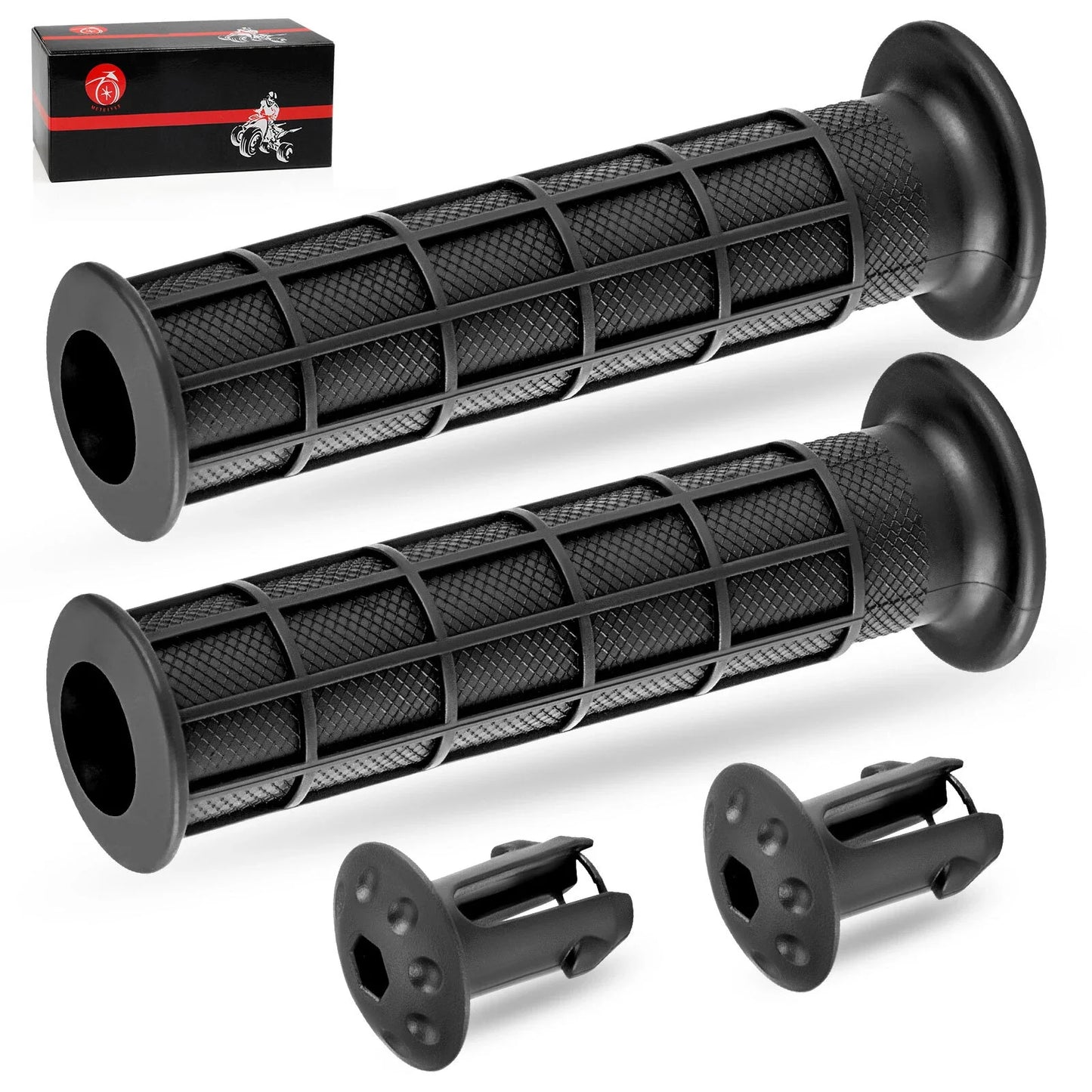 Handlebar Grips & End Caps for Honda Recon/Rancher/Foreman/Rubicon/Rincon (1999–2012)