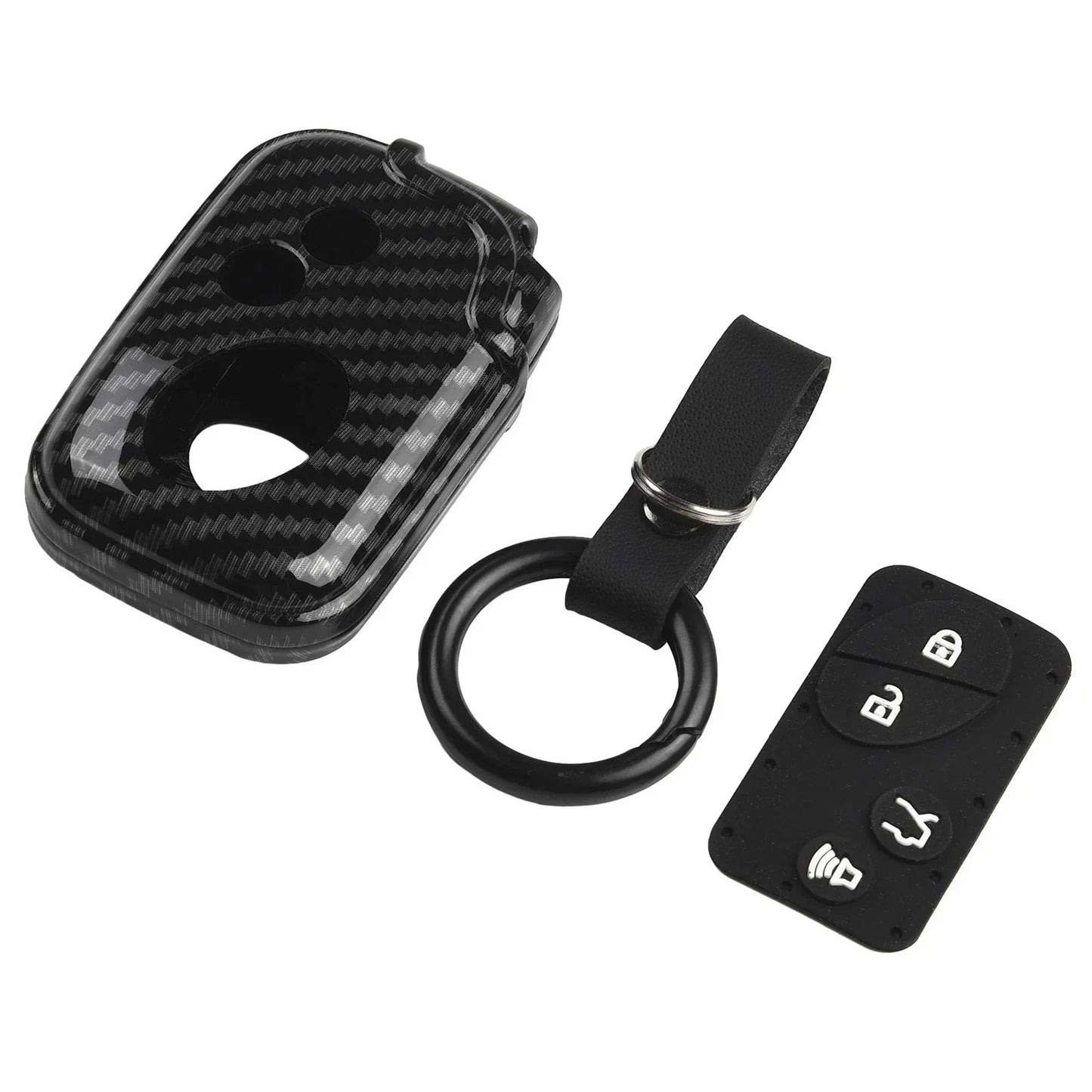 Key Cover Key Case Accessories Black 1 Pc