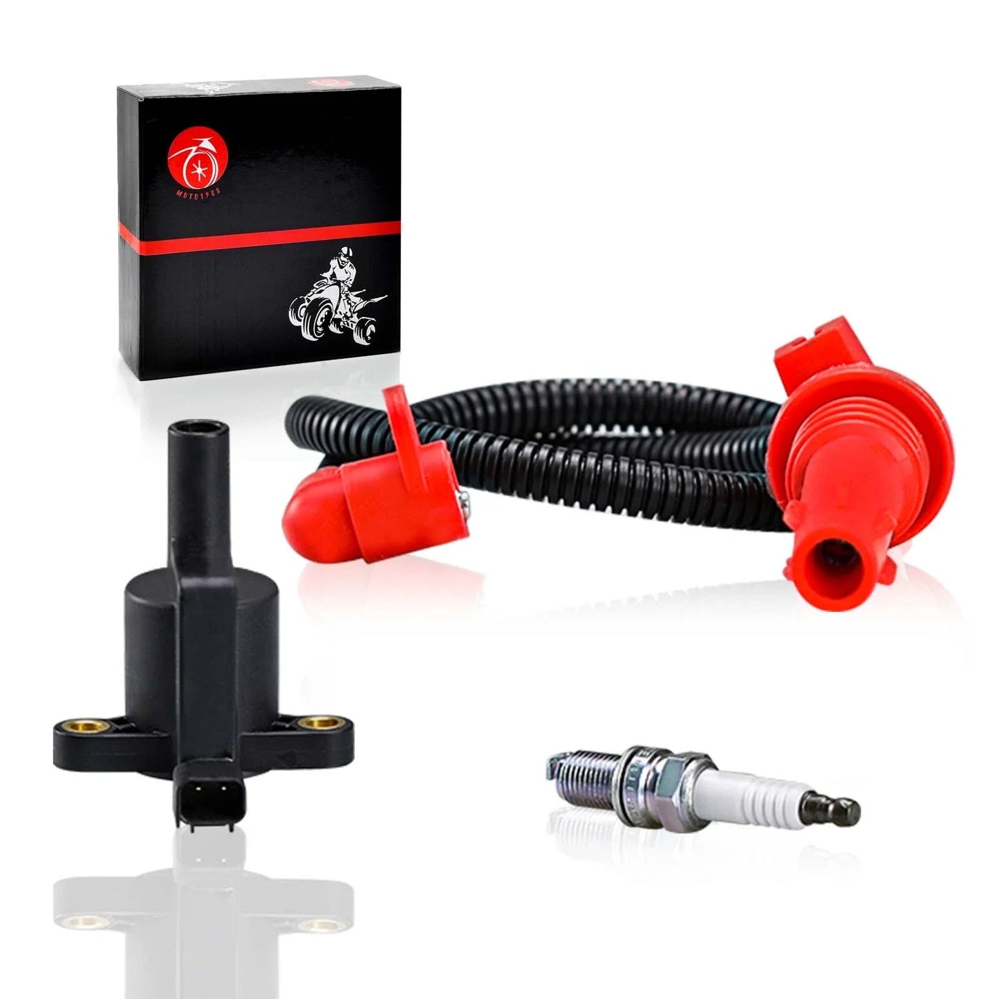 Ignition coil w/ Wire Cap & Spark Plug for Polaris Ranger 570 (2012–2019)
