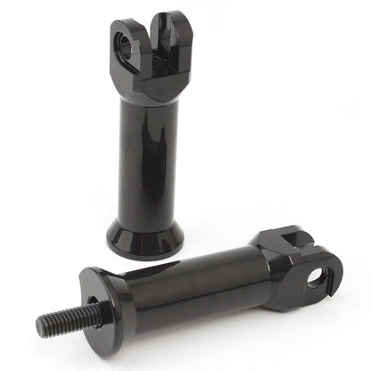 Black Passenger Foot Peg Support Mount for Harley Fatboy Softail