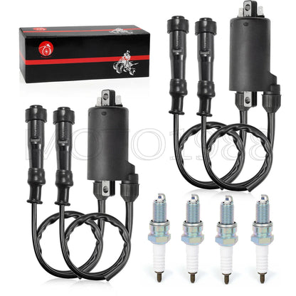 Ignition Coil Pack & Spark Plug for Honda Magna 700 VF700C VF700S (1984–1986)