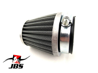 32mm Hi Flow Chrome Pod Air Filters - Universal Cleaner (Set of 3)