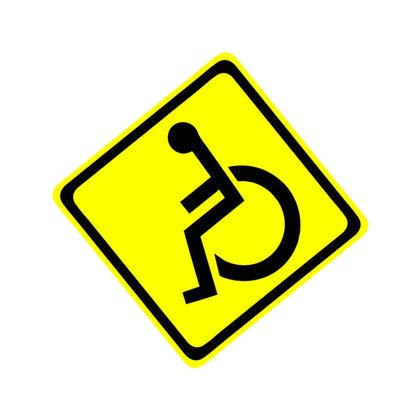 Handicap Sign Wheelchair Accessible Car Decal Stickers