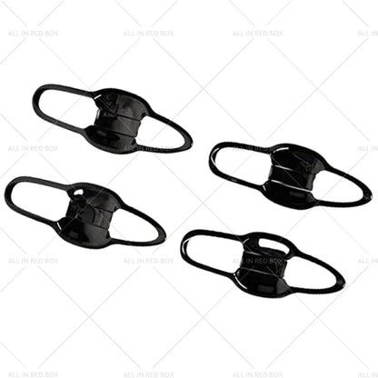 8 x Black Outer Door Handle Bowl Cover Trim for Toyota Camry (2018-2023)