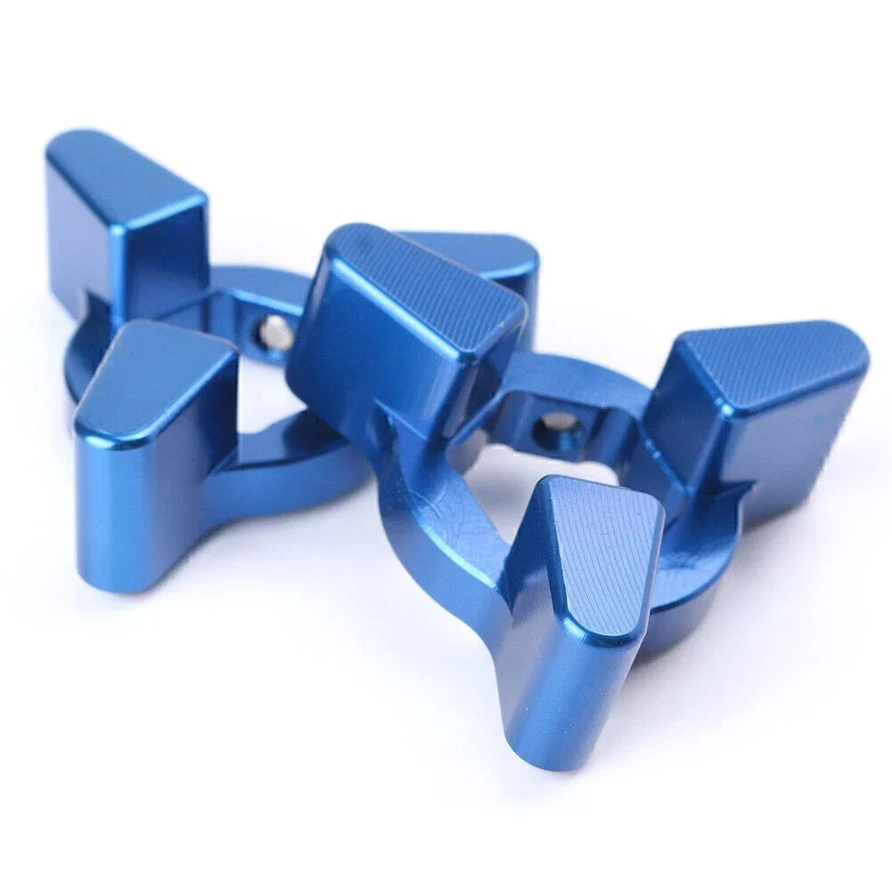 14mm CNC Anodized Preload Adjusters for Universal Motorcycle - Blue