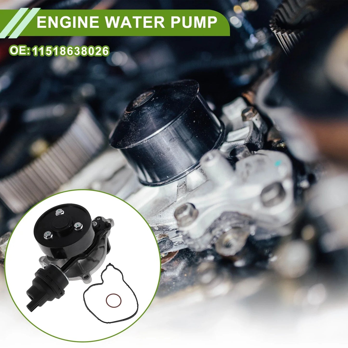 Engine Water Pump for BMW 1 Series Hatchback Cooling Water Pump