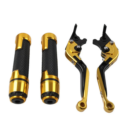 Gold Extendable Brake Clutch Lever Grip Set for BMW S1000XR (2015-2021)
