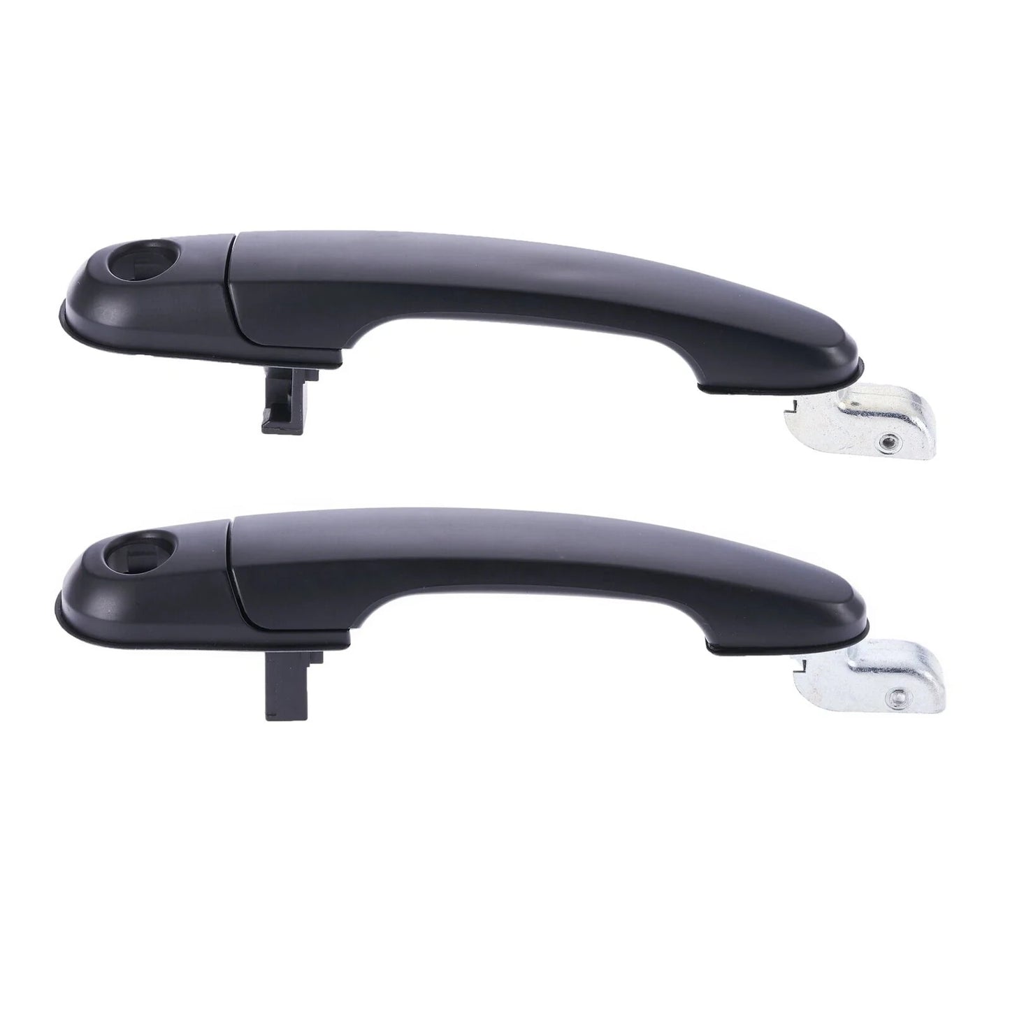 2pc Front Left & Right Outer Door Handle Black for Hyundai Tucson (2004–2010)