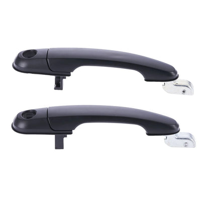 2pc Front Left & Right Outer Door Handle Black for Hyundai Tucson (2004–2010)