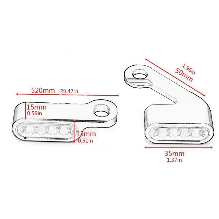LED Mini Turn Signal Light Amber Indicator for Dyna Street Bob FXD (2006-2017)