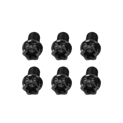 6pcs M8x25mm Titanium Torx Head Flange Bolts for Motorcycle Bike