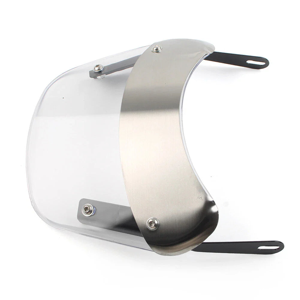 5"-9.45" Motorcycle Headlight Windshield Wind Deflector Windscreen