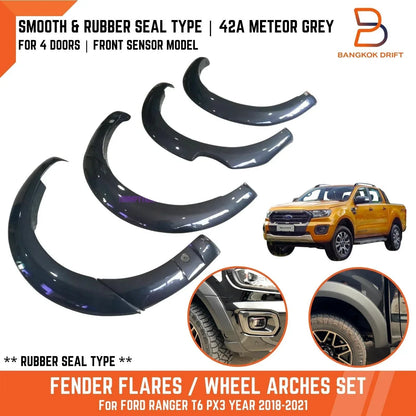 Fender Flares  Meteor Grey for Ford Ranger PX3 (2018-2021)
