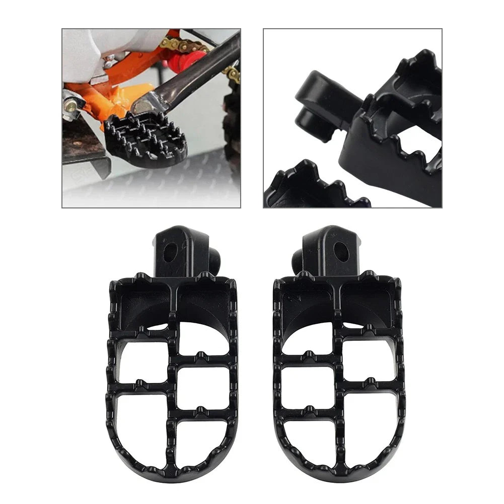 Black Front Footrest Pegs for Suzuki V-Strom 650 DL650 (2004-2012)