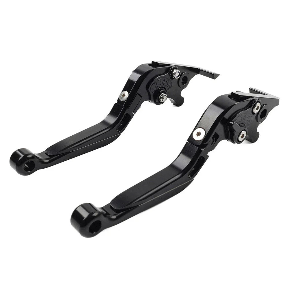 Extendable Brake Clutch Levers for Kawasaki Z1000 ZX6R  Black (2007-2018)