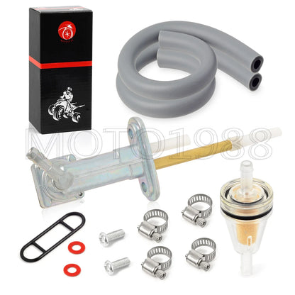 Fuel Valve Petcock & Screw for Kawasaki Bayou 220 300 KLF220 KLF300 (1986–2004)