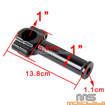 1'' Handlebar Riser Clamps for Harley Softail Slim Low Rider Dyna (2012-2023)