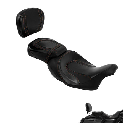 Rider & Passenger Seat Backrest Pad for Harley CVO Street Glide (2009-2023)