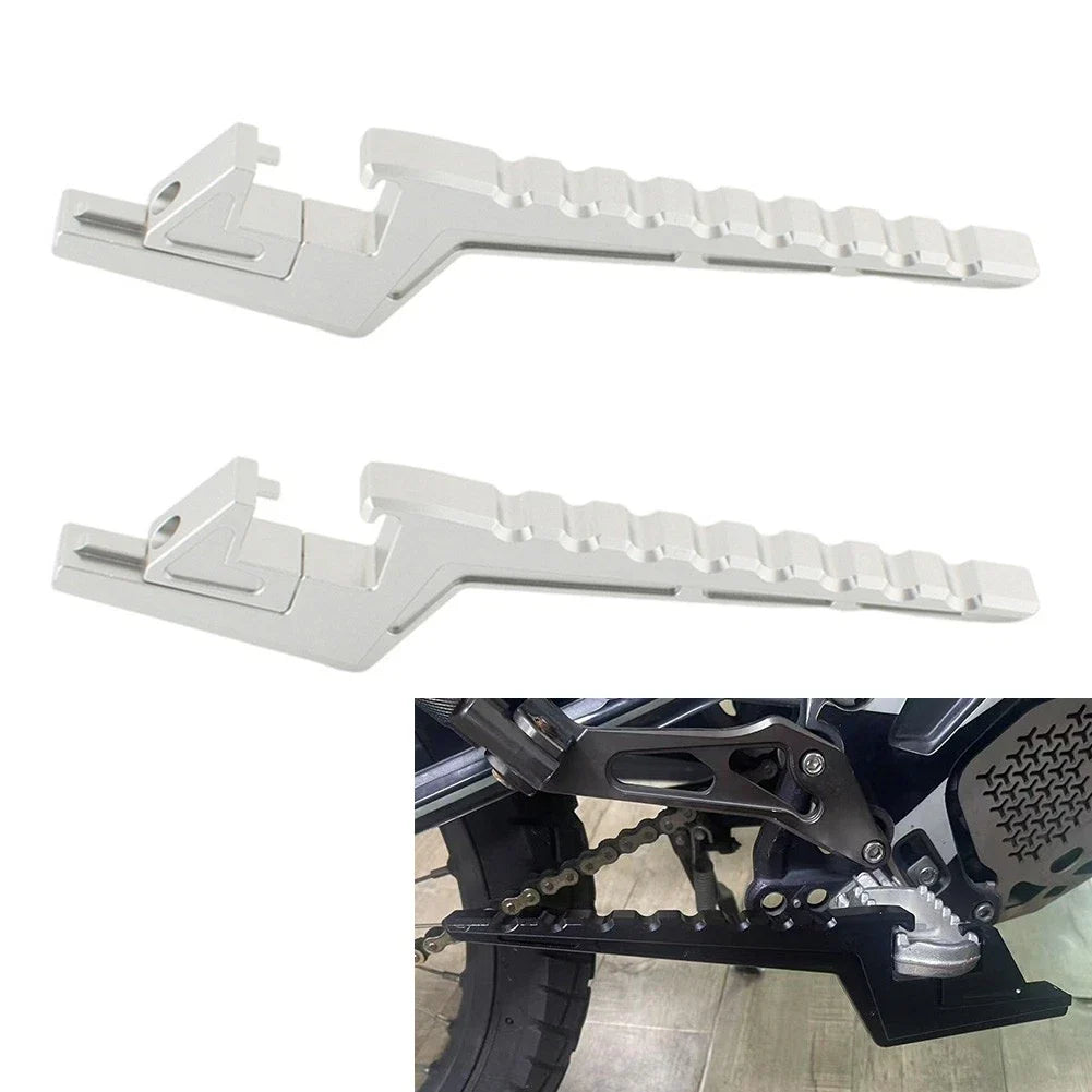 Silver Passenger Foot Peg Extensions for Surron Light Bee S X/L1E & Segway X160