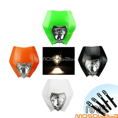 Enduro Dirt Bike Headlight for Suzuki DR-Z125, DR125SE, Honda CR80, CR450R