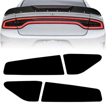 Smoked Rear Tail Light Overlays for Dodge Charger (2015-2023)