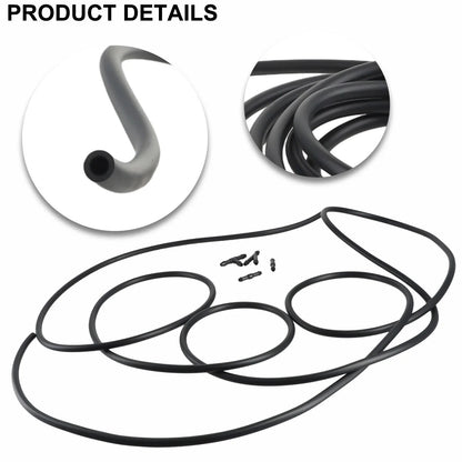 Hose Connector Splitter 300CM Black for Windshield Washer Wiper Tube