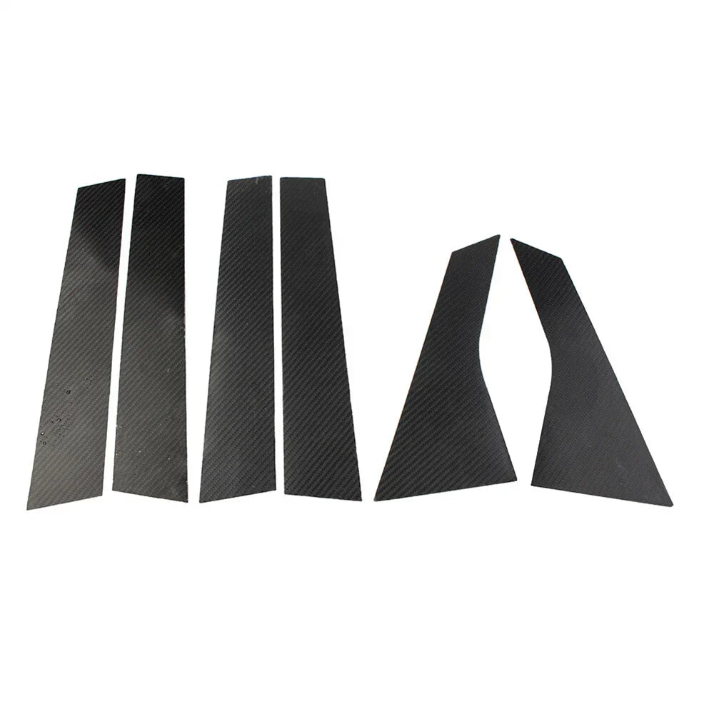 6Pcs Carbon Fiber Look Door Window Trim Covers for Honda Accord (2018-2021)