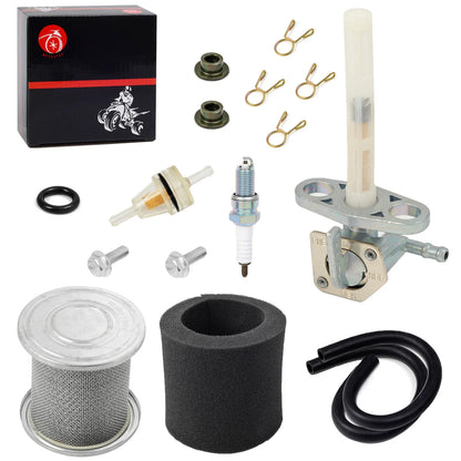Air Filter Holder Kit + Fuel Valve Petcock for Honda XR80R XR100R CRF80F CRF100F