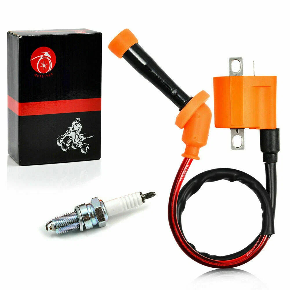 Ignition Coil Spark Plug for Suzuki LTZ400 LT-Z 400 Quadsport (2003–2013)