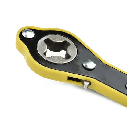 Labor-Saving Ratchet Wrench Scissor Garage Tire Wheel Lug Wrench Hand Tool