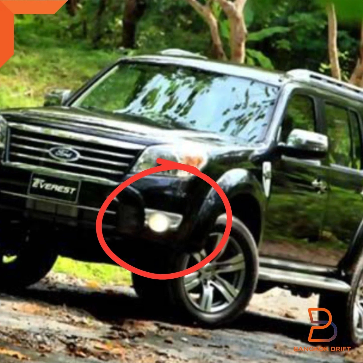 Fog Lamp Driving Light Cover for Ford Ranger Ute (2009-2011)