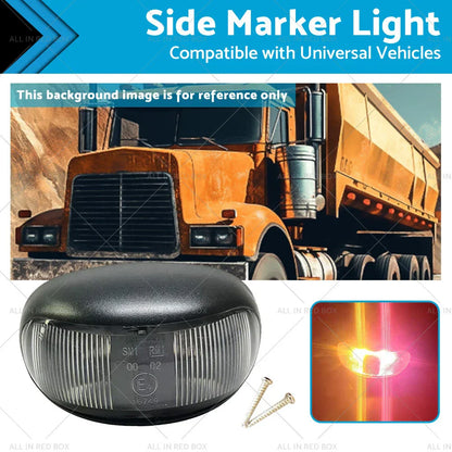 LED Clearance Lights Side Marker Lamp Red Amber for Truck Trailer 12V 24V