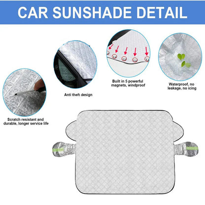 Magnetic Windshield Cover & Side Mirror Covers for Car - Winter Protection