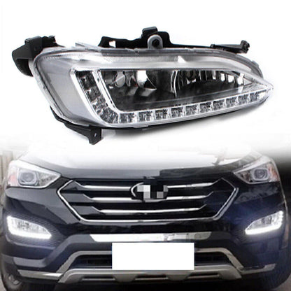 LED DRL Daytime Running Light Fog Lamp for Hyundai IX45 Santa Fe (2013-2015)