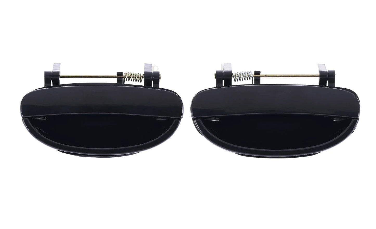 2 x Rear LH+RH Smooth Black Outer Door Handle for Daewoo Nubira J100/J150 (1997–2003)