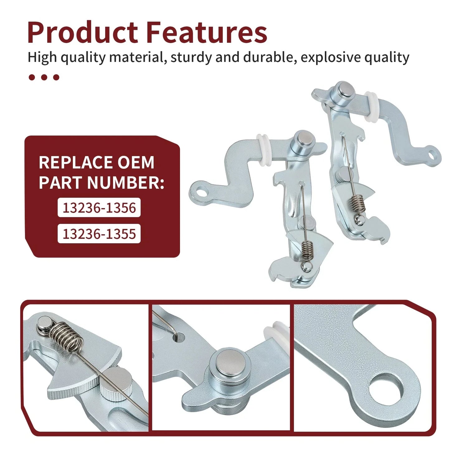 2x Left Right Brake Lever Bracket for Kawasaki Mule 4000 (2009–2023)
