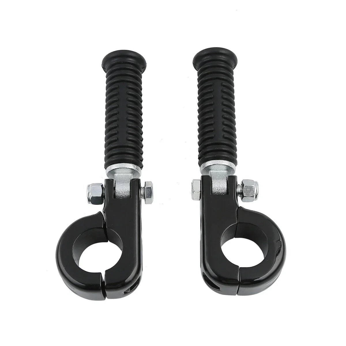 1 1/4" Black Highway Engine Guards Crash Bar Foot Pegs