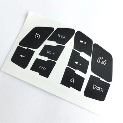 Steering Wheel Button Decals for Chevrolet C6, Malibu, Pontiac G6 (2004-2013)