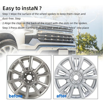 Chrome Spoke Insert 22" for Chevrolet Silverado Suburban (2014-2019)