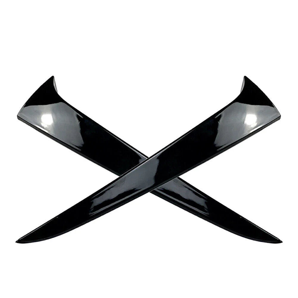 ABS Glossy Black Rear Window Spoiler Trim Covers for Skoda Kamiq (2019-2023)