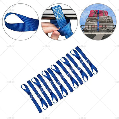 12PCS Heavy Duty Soft Loop Tie Down Straps for Motorcycle Dirt Bike