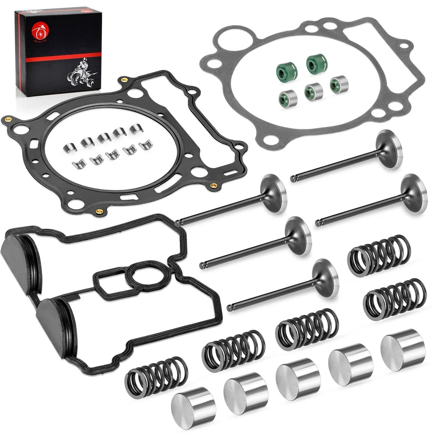Intake Valve & Seals Collets Springs Gasket for Yamaha YFZ450 (2004–2009)
