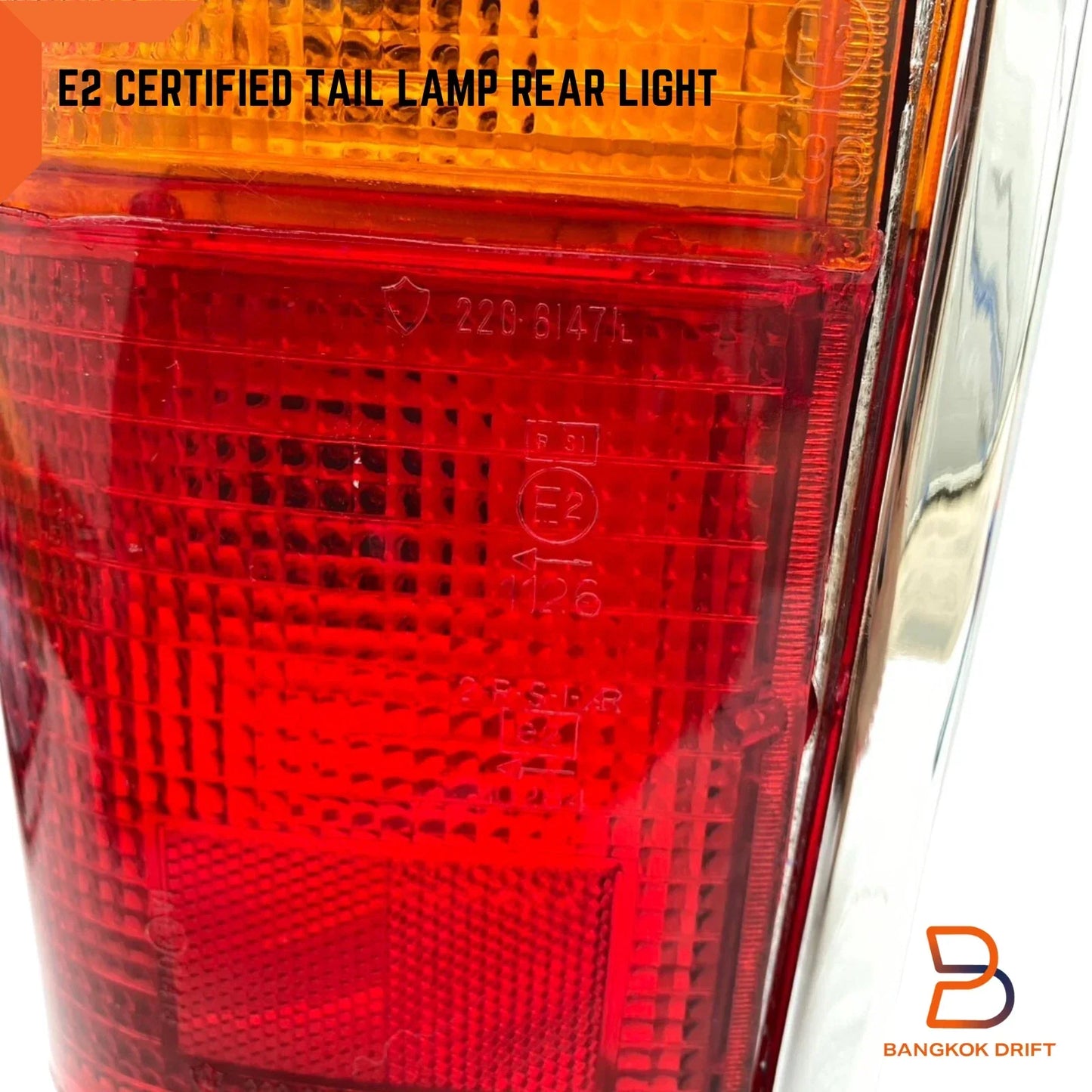 Chrome Trim Tail Light Rear Lamp for Mazda B-Series B2000 B2200 B2600 (1994-2006)