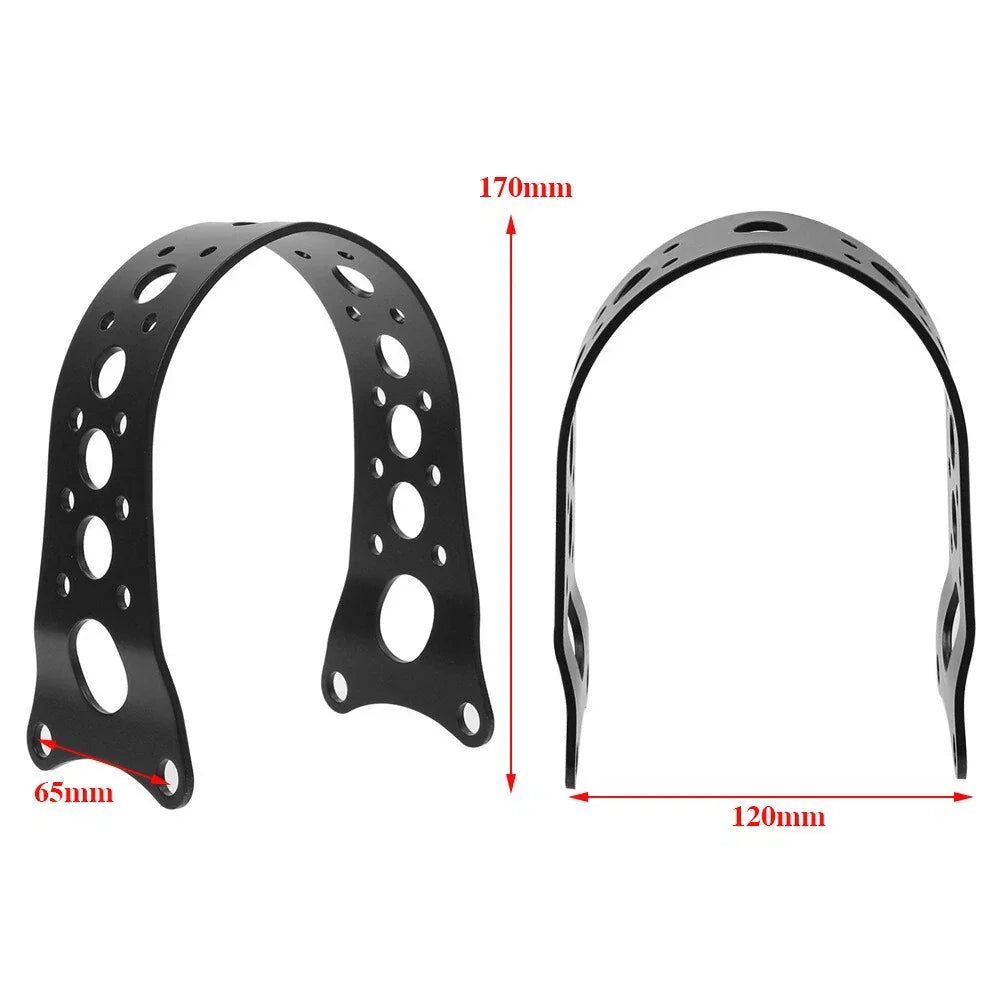 Black Front Fender Fork Brace Narrow Fit for Harley Sportster XL (88-17)