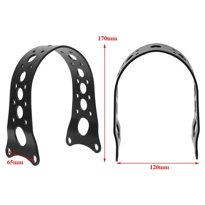Black Front Fender Fork Brace Narrow Fit for Harley Sportster XL (88-17)