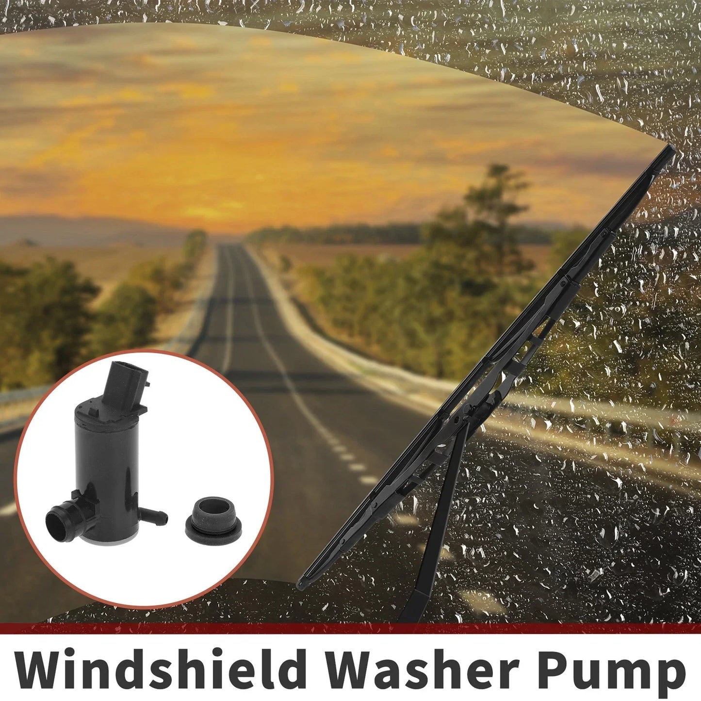 Windshield Washer Pump w/ Grommet for Honda Fit (2007-2020)