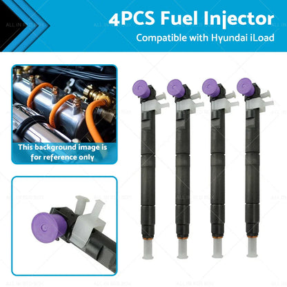 4PCS Diesel Fuel Injectors for Hyundai iLoad (2008-2023)
