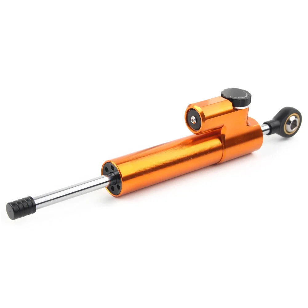 Adjustable Steering Damper Stabilizer for Universal Moto Gold & Black