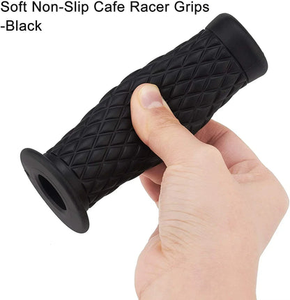 22mm Rubber Handlebar Grips for Motorcycle Bikes