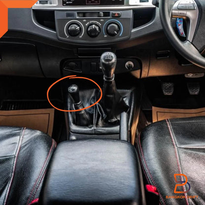 Carbon Fiber Leather Shift Knob for Toyota Hilux Ute Vigo Champ 2005-2014